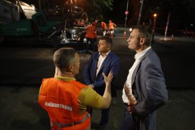 Vitali Klitschko inspected the repair of Povitroflotsky avenue