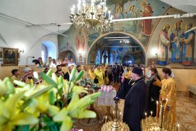 Petr Poroshenko in the Resurrection Cathedral