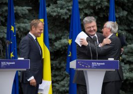 Петро Порошенко, Дональд Туск та Жан-Клод Юнкер