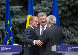 Петро Порошенко, Дональд Туск та Жан-Клод Юнкер