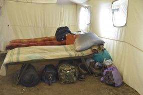 Field camp on the training ground