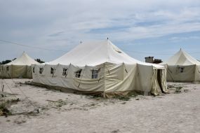 Field camp on the training ground