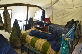 Field camp on the training ground