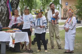 Meeting of the soldiers of the cannon battalion of the 55th art brigade