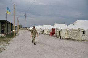 Field camp on the training ground