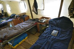 Field camp on the training ground