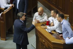 Arthur Gerasimov, Mustafa Nayem, Yury Derevyanko and Yegor Sobolev