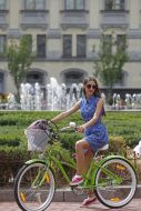 Girl on a bicycle