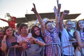 Spectators at the concert