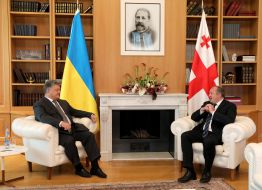 Petr Poroshenko and Georgi Margvelashvili