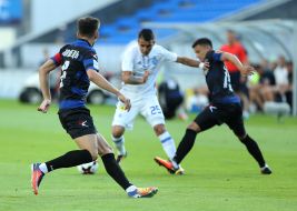 The game moment of the match