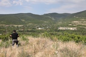Border of Georgia and occupied South Ossetia