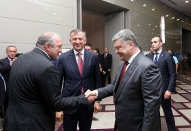 Petro Poroshenko, Zurab Pataradze, Georgy Margvelashvili