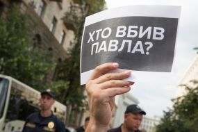 The action in memory of the journalist Pavel Sheremet