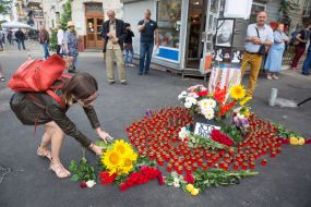 Rally in memory of Pavel Sheremet
