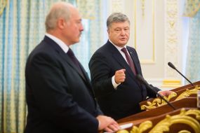 Petr Poroshenko and Alexandr Lukashenko