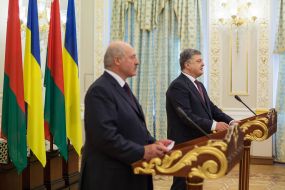 Petr Poroshenko and Alexandr Lukashenko