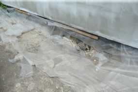 Unfinished school in Berezan