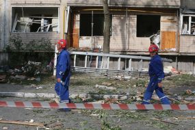 An explosion in a multistory building in Goloseevsky district