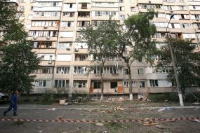 An explosion in a multistory building in Goloseevsky district