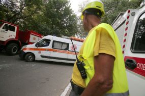 An explosion in a multistory building in Goloseevsky district