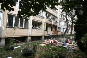 An explosion in a multistory building in Goloseevsky district