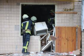 An explosion in a multistory building in Goloseevsky district