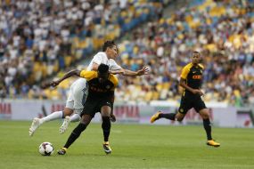 The game moment of the match