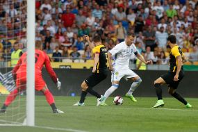 The game moment of the match