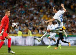 The game moment of the match