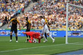 The game moment of the match