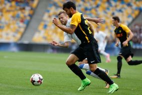 The game moment of the match