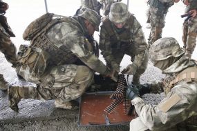 Demonstrative performances of servicemen