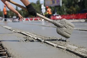 Repair of overpass in Kiev