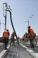 Repair of overpass in Kiev