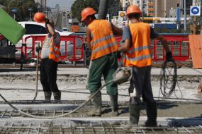 Repair of overpass in Kiev
