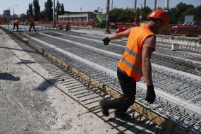 Repair of overpass in Kiev