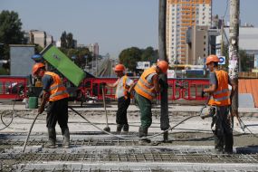Repair of overpass in Kiev