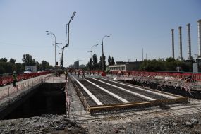 Repair of overpass in Kiev