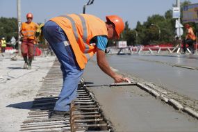 Repair of overpass in Kiev