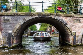 Excursion boat in Amsterdam
