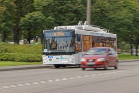 Test of a trolley with an autonomous reserve of the run