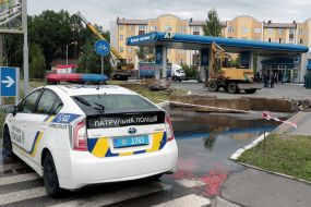 Демонтаж незаконной АЗС