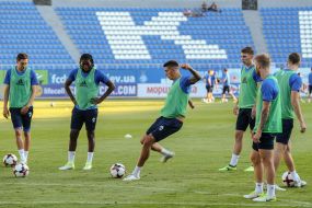 Open training of players of FC Dynamo (Kyiv)