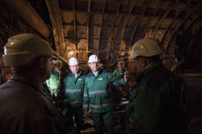 Vladimir Groisman examined with the progress of the metro construction