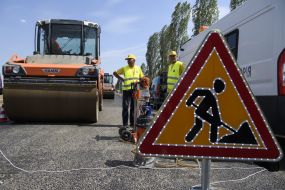 Repair works on the highway