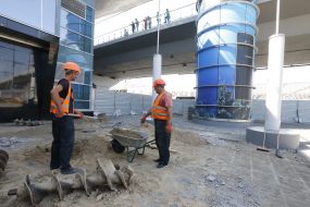 Строительные работы в аэропорту "Борисполь"