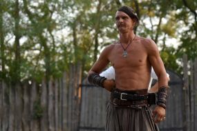 Артисты конного театра "Запорожские казаки"