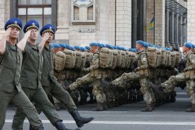 Second rehearsal of parade for Independence Day