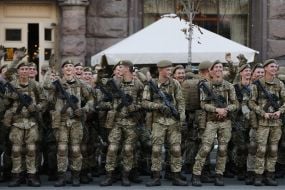 Second rehearsal of parade for Independence Day